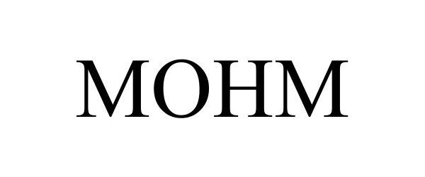 Trademark Logo MOHM