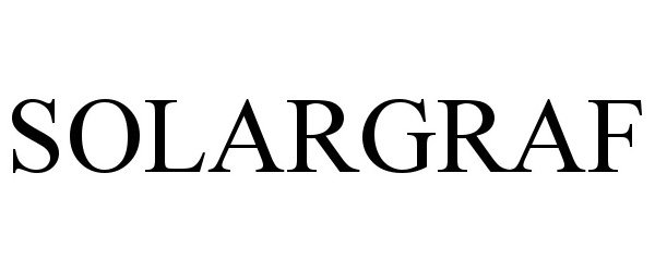 Trademark Logo SOLARGRAF