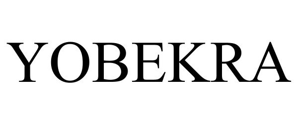 Trademark Logo YOBEKRA