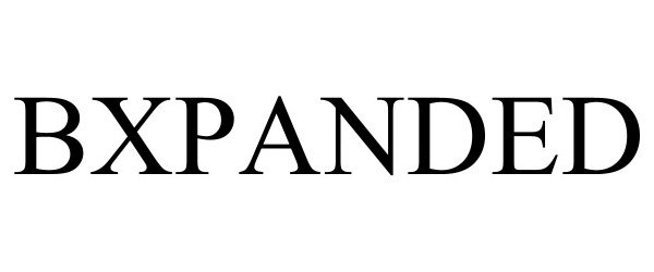 Trademark Logo BXPANDED