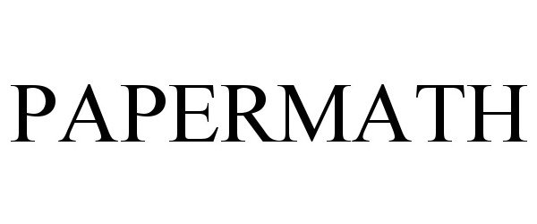 Trademark Logo PAPERMATH