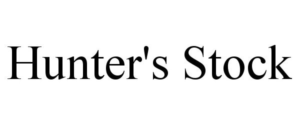 Trademark Logo HUNTER'S STOCK