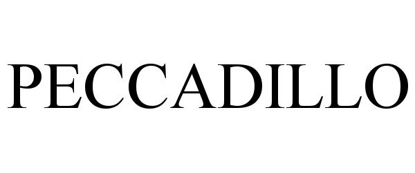 Trademark Logo PECCADILLO