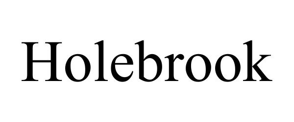 Trademark Logo HOLEBROOK