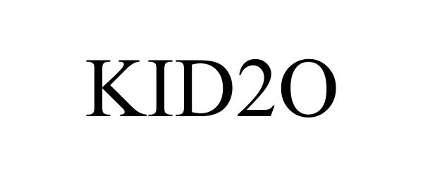Trademark Logo KID2O