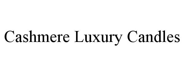  CASHMERE LUXURY CANDLES