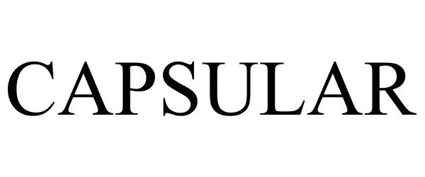 Trademark Logo CAPSULAR