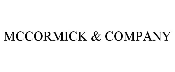  MCCORMICK &amp; COMPANY
