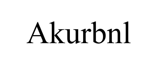 Trademark Logo AKURBNL