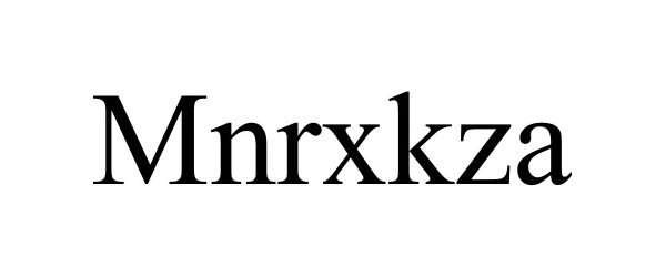 Trademark Logo MNRXKZA