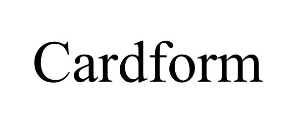 Trademark Logo CARDFORM