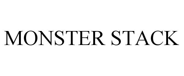 Trademark Logo MONSTER STACK