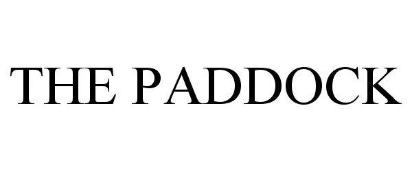 Trademark Logo THE PADDOCK