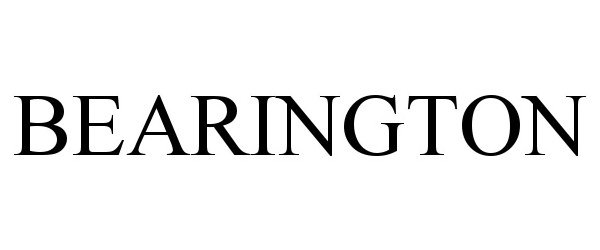 Trademark Logo BEARINGTON