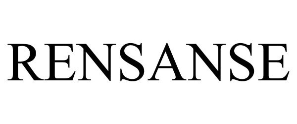 Trademark Logo RENSANSE