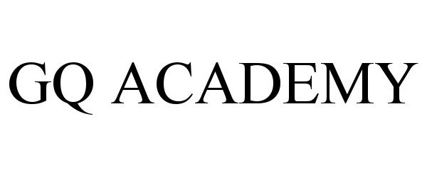 Trademark Logo GQ ACADEMY