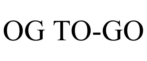 Trademark Logo OG TO-GO