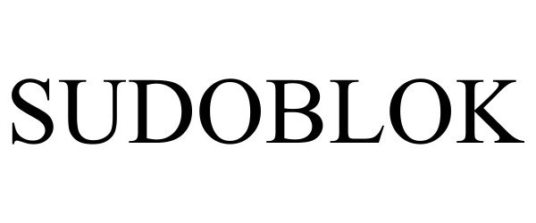 Trademark Logo SUDOBLOK