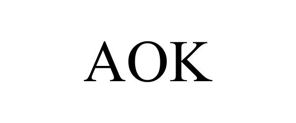 Trademark Logo AOK