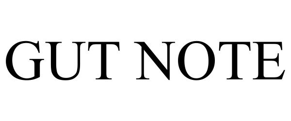 Trademark Logo GUT NOTE