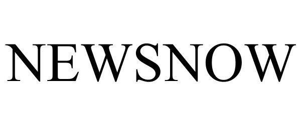 Trademark Logo NEWSNOW