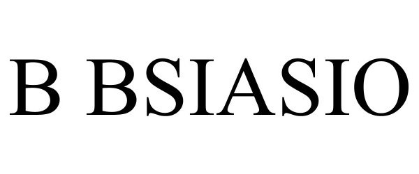 Trademark Logo B BSIASIO
