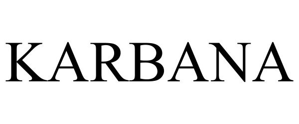 Trademark Logo KARBANA