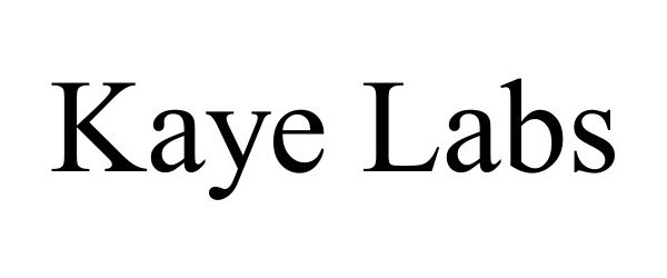 Trademark Logo KAYE LABS