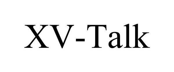 Trademark Logo XV-TALK