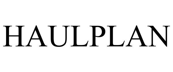 Trademark Logo HAULPLAN