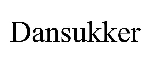 Trademark Logo DANSUKKER