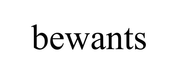 Trademark Logo BEWANTS
