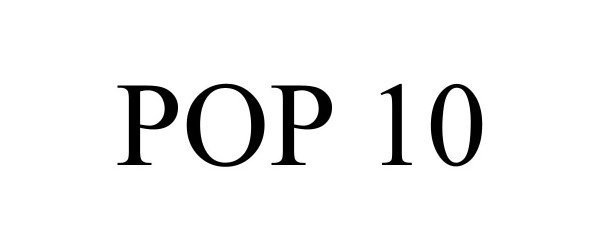 Trademark Logo POP 10