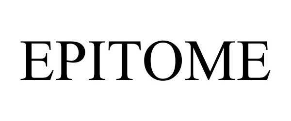 Trademark Logo EPITOME