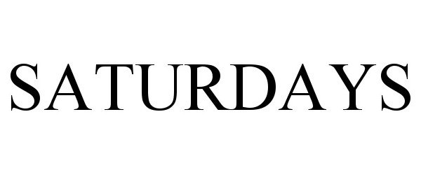 Trademark Logo SATURDAYS