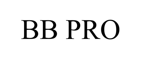 Trademark Logo BB PRO