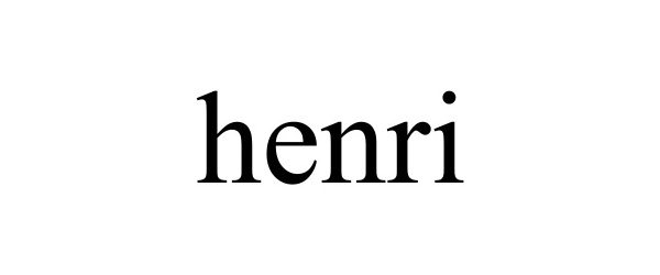 Trademark Logo HENRI