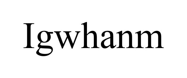  IGWHANM