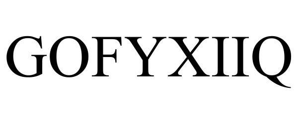 Trademark Logo GOFYXIIQ