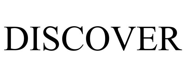 Trademark Logo DISCOVER