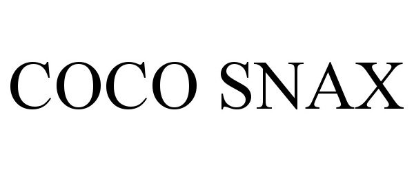 Trademark Logo COCO SNAX