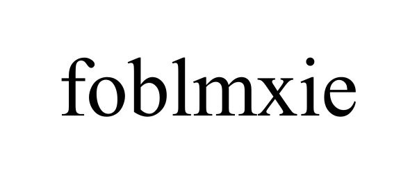 Trademark Logo FOBLMXIE