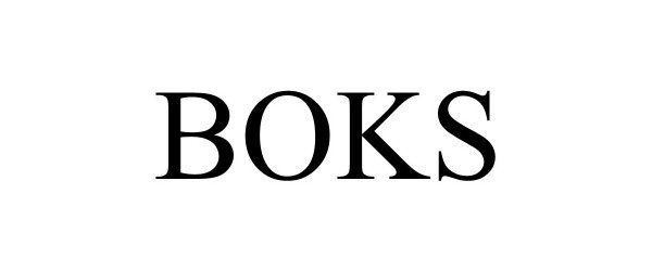 Trademark Logo BOKS