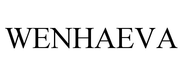 Trademark Logo WENHAEVA