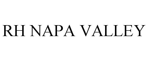 Trademark Logo RH NAPA VALLEY