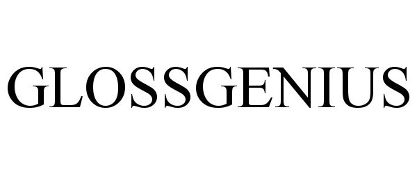Trademark Logo GLOSSGENIUS