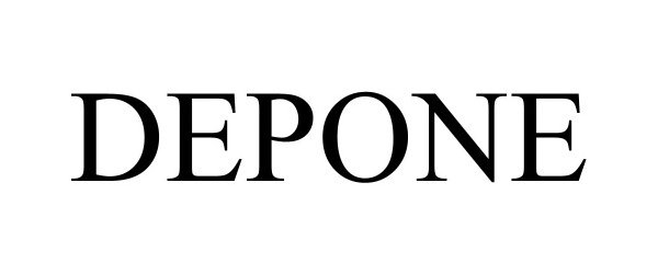 Trademark Logo DEPONE