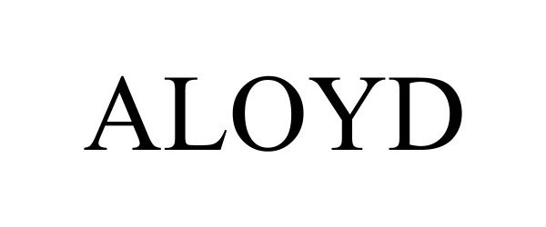 Trademark Logo ALOYD