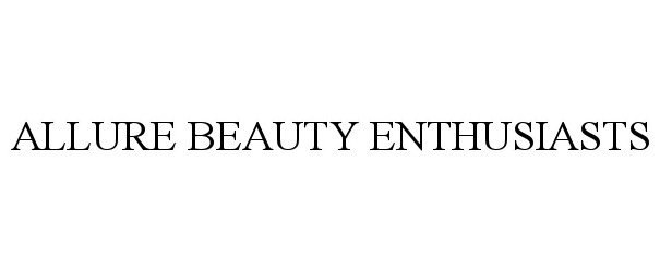 Trademark Logo ALLURE BEAUTY ENTHUSIASTS