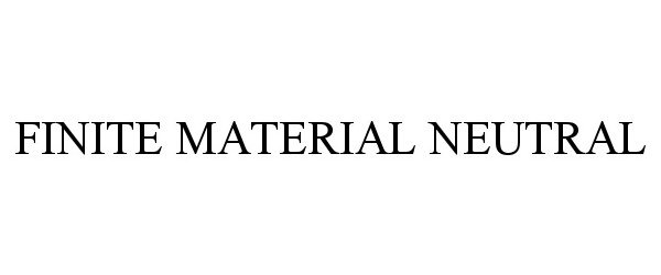  FINITE MATERIAL NEUTRAL